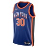 Män New York Knicks Tröja Julius Randle Nike 2023-24 City Edition Blå Swingman